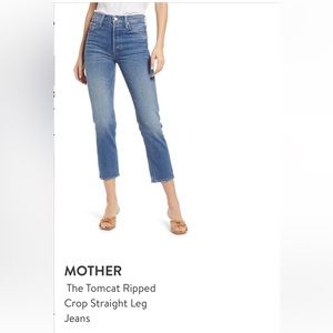 Mother The Tomcat Cropped Straight Jeans